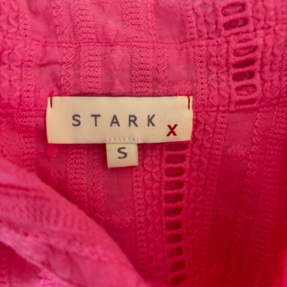 STARKX Monica Pink Short Sleeve Top Small Coastal Chic - Picture 7 of 10